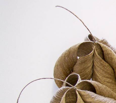 sculptures textiles en fibre de lin